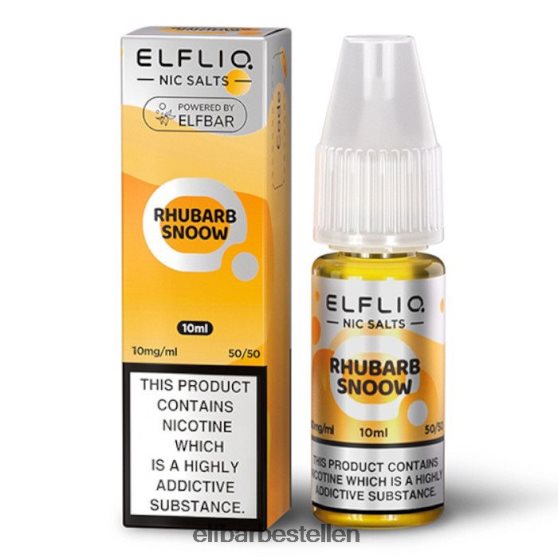 ELFBAR- 4PZ460171elfvloeibare zouten - rabarbersneeuw - 10 ml-10 mg/ml elf bar nederland