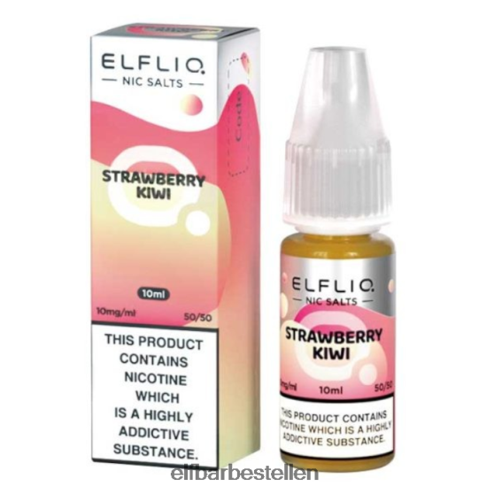 ELFBAR- 4PZ460180elfliq nic-zouten - aardbei-kiwi - 10 ml-10 mg/ml elf bar nederland