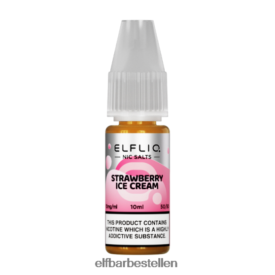 ELFBAR- 4PZ460182elfliq nic zouten - aardbei sneeuw - 10ml-10 mg/ml elf bar bestellen nederland
