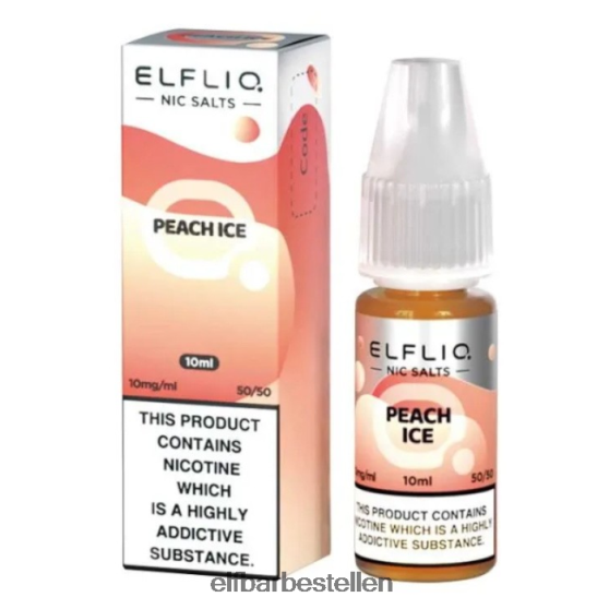 ELFBAR- 4PZ460184elfliq nic salts - perzikijs - 10 ml-5 mg elf bar pods bestellen