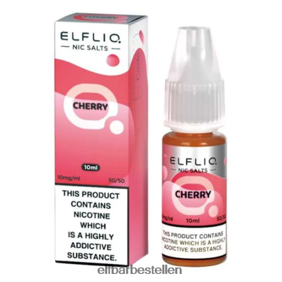 ELFBAR- 4PZ460198elfliq nic-zouten - kers - 10 ml-5 mg elf bar nederland