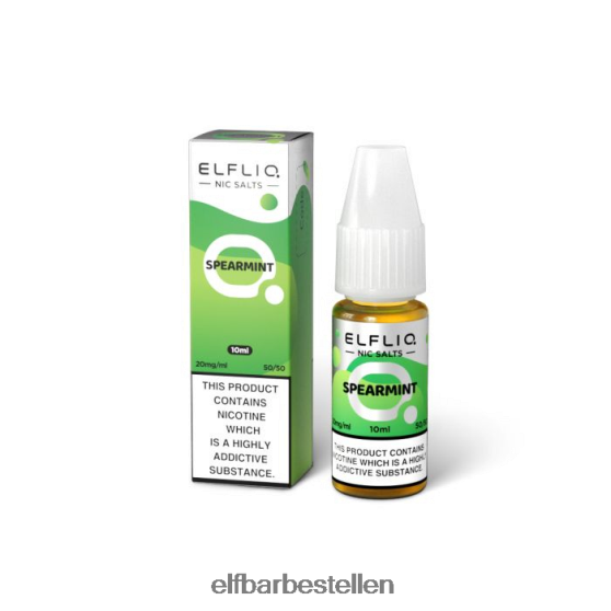 ELFBAR- 4PZ460208elfliq groene munt-nic-zouten - 10 ml-20 mg/ml elf bar bestellen