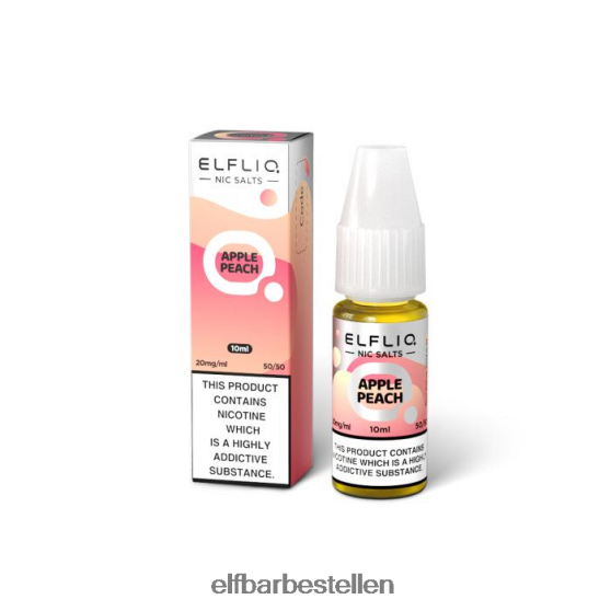 ELFBAR- 4PZ460220elfliq appel-perzik-zouten - 20 ml-20 mg/ml elf bar pods bestellen