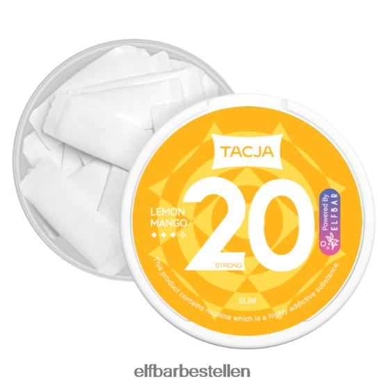 ELFBAR- 4PZ460224tacja nicotinezakje - citroenmango - 1 pakje - 20 mg/g elfbar 624 bestellen