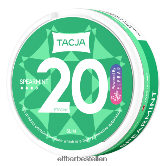 ELFBAR- 4PZ460227tacja nicotinezakje - groene munt - 1 pakje - 20 mg/g elf bar bestellen nederland