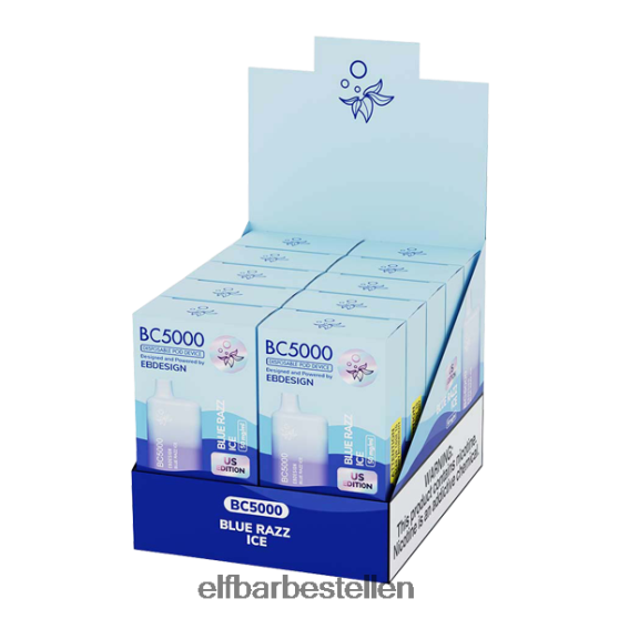ELFBAR- 4PZ460243blue razz ice eb bc5000 consument - enkelvoudig - 40 mg elf bar nederland
