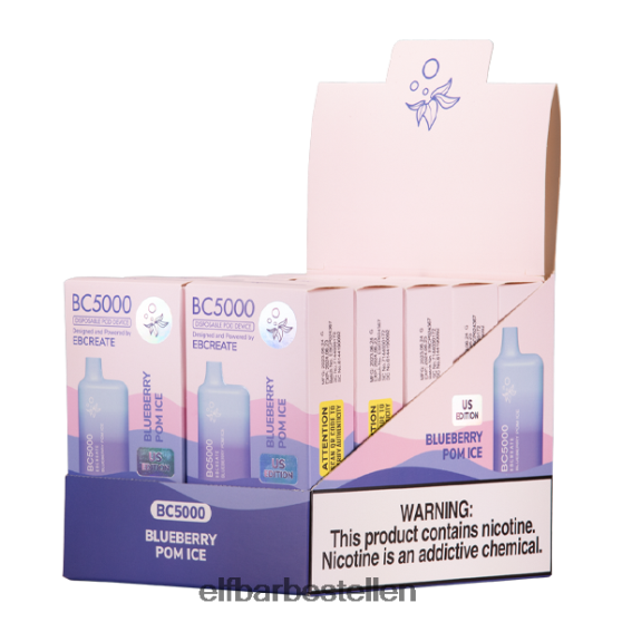 ELFBAR- 4PZ460254bosbessen pom ijs bc5000 consument - 40 mg - enkelvoudig elf bar bestellen nederland