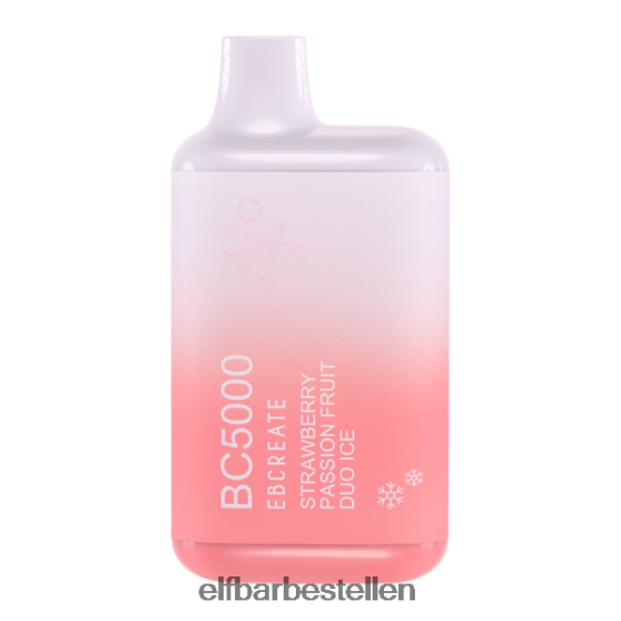 ELFBAR- 4PZ460261aardbei passievrucht duo ijs bc5000 consument - 50 mg - enkelvoudig elf bar nederland