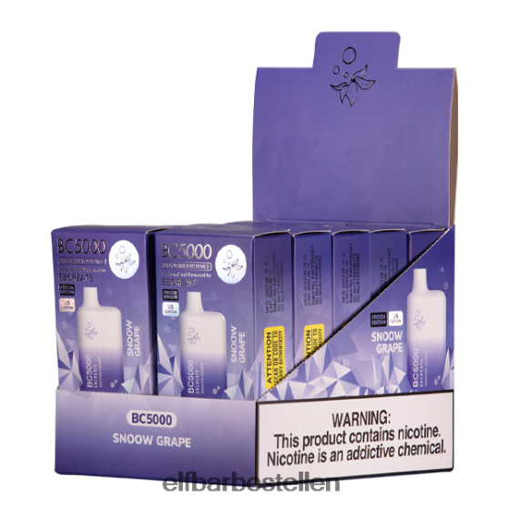 ELFBAR- 4PZ460263snoow druif bc5000 consument - 50 mg - enkelvoudig elf bar bestellen nederland