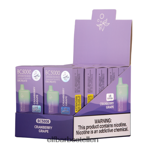 ELFBAR- 4PZ460268cranberrydruif bc5000 consument - enkelvoudig - 0 mg elf bar ohne nikotin bestellen