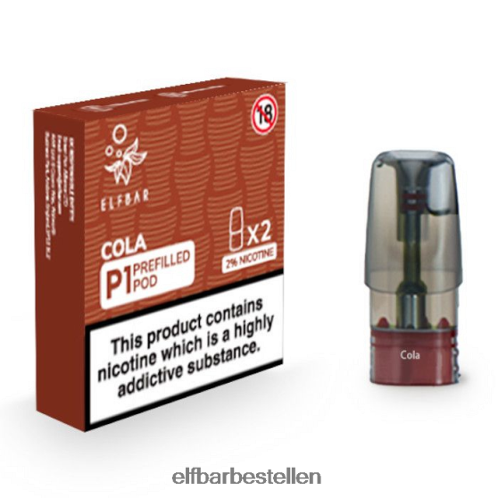 ELFBAR- 4PZ460148 cola mate 500 p1 voorgevulde peulen - 20 mg (2 stuks) elf bar pods bestellen