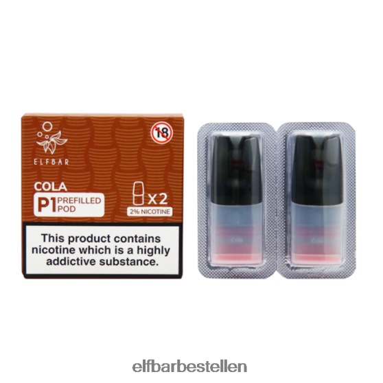 ELFBAR- 4PZ460148 cola mate 500 p1 voorgevulde peulen - 20 mg (2 stuks) elf bar pods bestellen