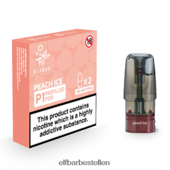 ELFBAR- 4PZ460152 perzik ijs mate 500 p1 voorgevulde peulen - 20 mg (2 stuks) elfbar 616 bestellen
