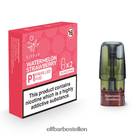 ELFBAR- 4PZ460162 watermeloen aardbei mate 500 p1 voorgevulde peulen - 20 mg (2 stuks) elf bar nederland