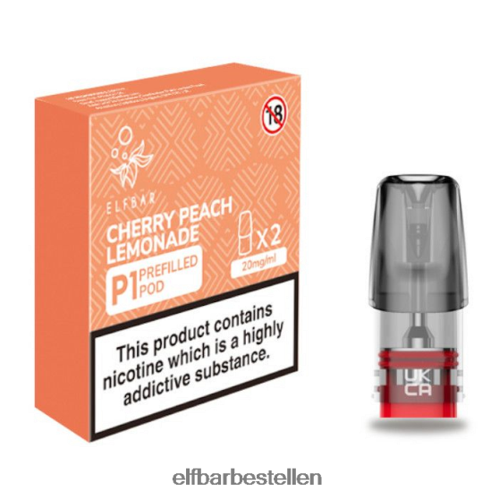ELFBAR- 4PZ460164mate 500 p1 voorgevulde peulen - 20 mg (2 pakjes) kersen-perziklimonade elf bar bestellen nederland