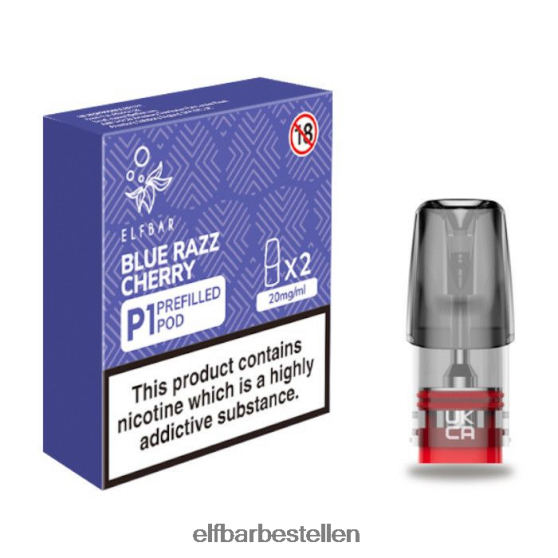 ELFBAR- 4PZ460165mate 500 p1 voorgevulde peulen - 20 mg (2 stuks) blauwe razz-kers elfbar bestellen