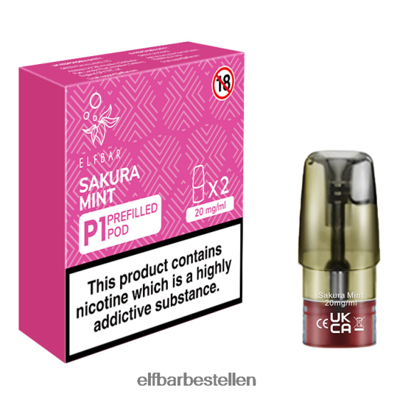 ELFBAR- 4PZ460167mate 500 p1 voorgevulde peulen - 20 mg (2 stuks) Sakura Mint elf bar 5018 bestellen