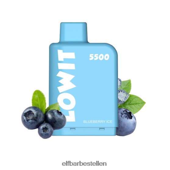 ELFBAR- 4PZ460425 bosbessen ijs voorgevulde podkit lowit 5500 2%nic elf bar bestellen nederland