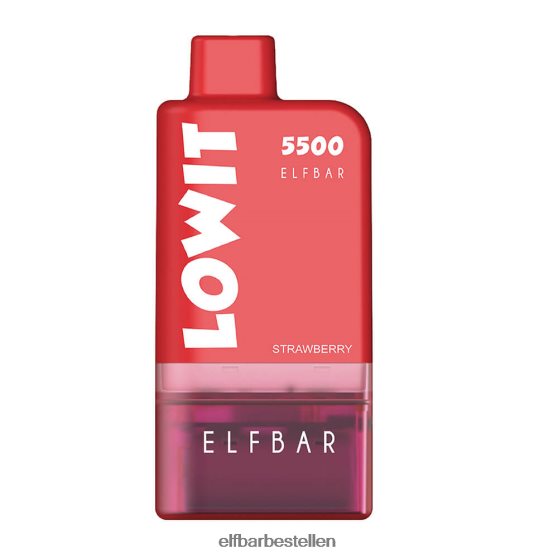 ELFBAR- 4PZ460427 aardbeien ijs voorgevulde podkit lowit 5500 2%nic elf bar pods bestellen