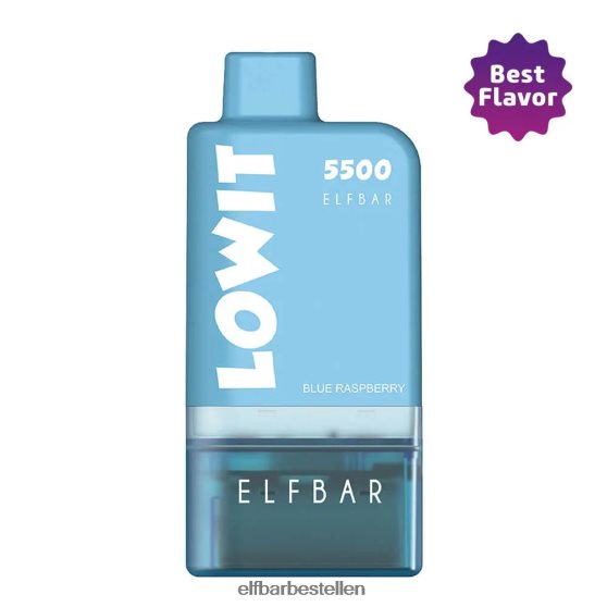 ELFBAR- 4PZ460436 blauwe framboos+blauwe batterij voorgevulde podkit lowit 5500 2%nic blauwe framboos elf bar pods bestellen