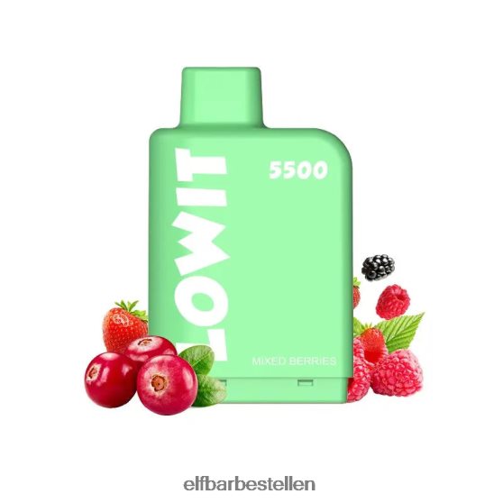 ELFBAR- 4PZ460445 gemixte bessen voorgevulde pod lowit 5500 soesjes 2%nic elf bar pods bestellen