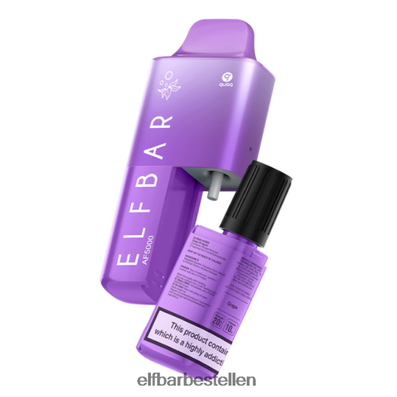 ELFBAR- 4PZ46052 druif af5000 voorgevulde kit - 20 mg elf bar ohne nikotin bestellen