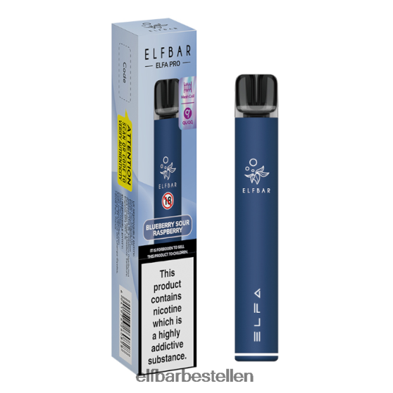 ELFBAR- 4PZ46069 marineblauw + bosbessenzure voorgevulde peul elfa pro pod-kit - oplaadbaar elfbar bestellen mit nikotin