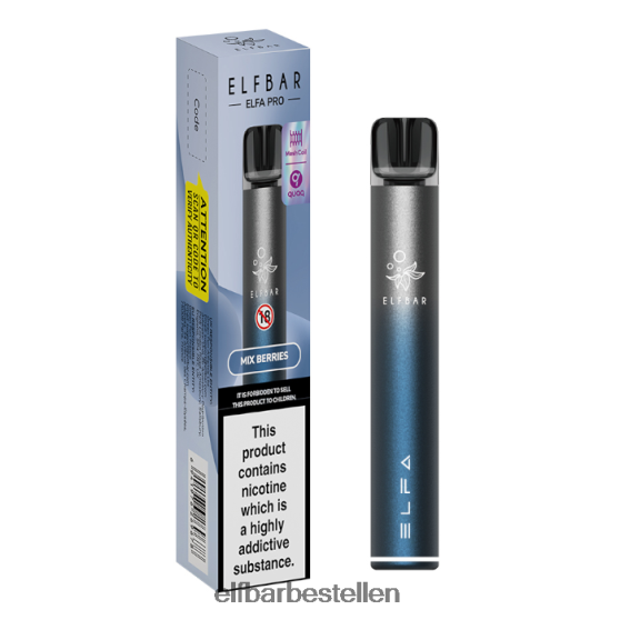 ELFBAR- 4PZ46070 schemerblauw + gemengde bessen voorgevulde peul elfa pro pod-kit - oplaadbaar elf bar ohne nikotin bestellen