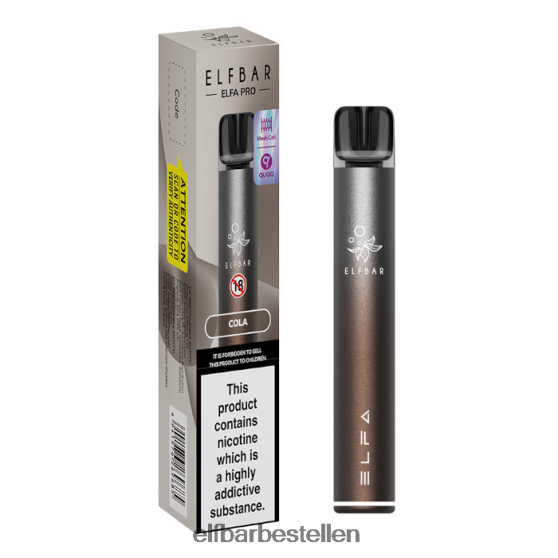 ELFBAR- 4PZ46071 schemerbruin + cola voorgevulde peul elfa pro pod-kit - oplaadbaar elfbar 607 bestellen