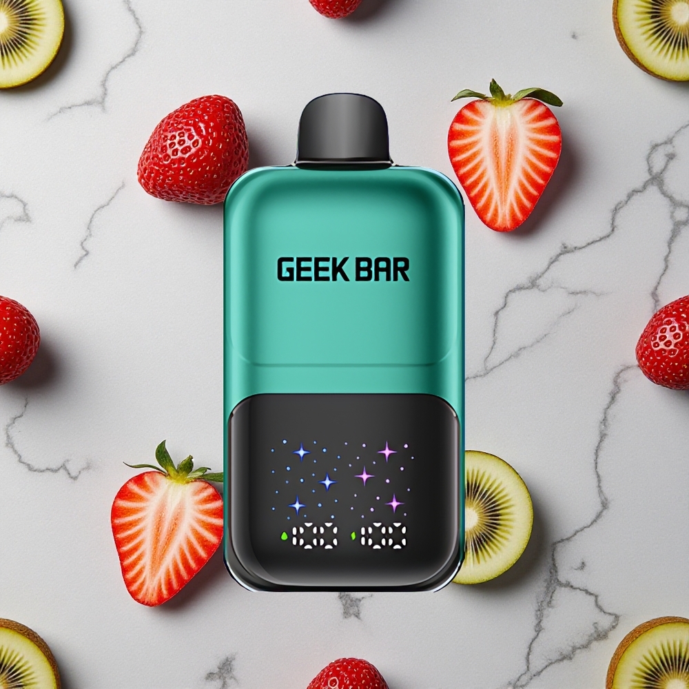 Aardbei & Kiwi GEEK BAR 2GO Series 50000 Puffs Interactief Scherm wholesale Netherlands