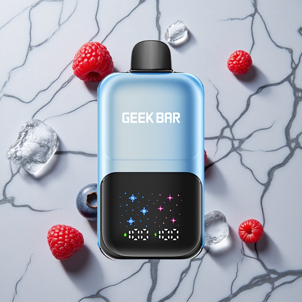 Blauwe Bes Framboos IJs GEEK BAR 2GO Two Series 50000 Puffs Dual Tanks 20ml wholesale Netherlands