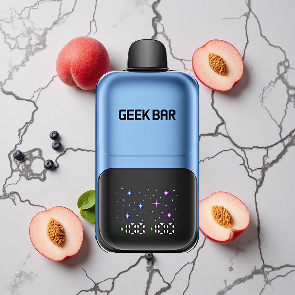 Perzik & Bessen GEEK BAR 2GO Two Series 50000 Puffs Interactief Groot Scherm wholesale Netherlands