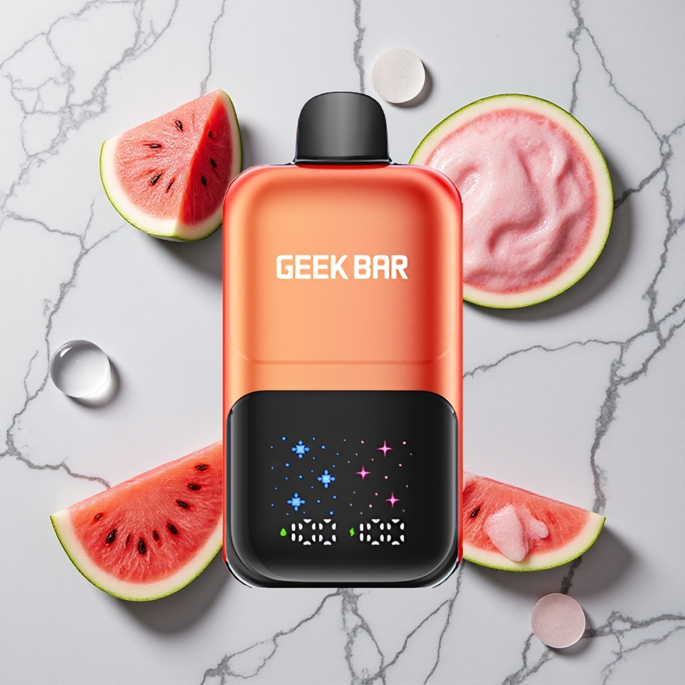 Watermeloen Bubble Gum IJs GEEK BAR 2GO Series 50000 Puffs Dual Tanks 20mL wholesale Netherlands
