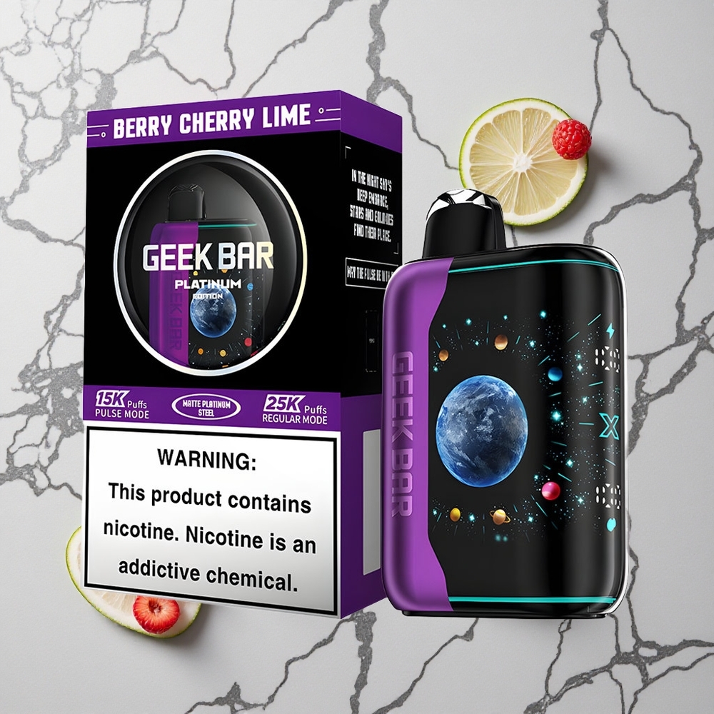 Bessen Kers Limoen GEEK BAR Platinum Edition 25000 Puffs Dual Mesh Coil wholesale Netherlands