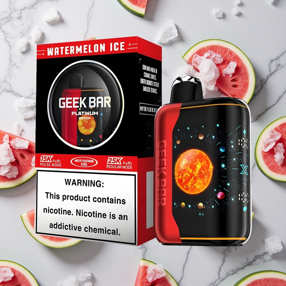 Watermeloen IJs GEEK BAR Platinum Edition 25000 Puffs Dual Mesh Coil wholesale Netherlands