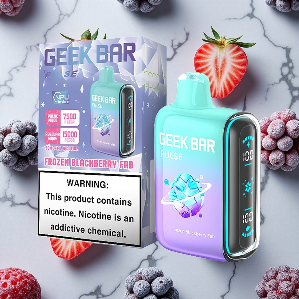 Frozen-editie Geek Bar Pulse 15000 Puffs (16ML Vloeistof, 5% Nicotine) wholesale Netherlands