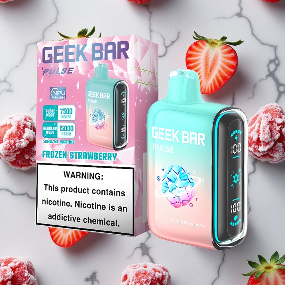 Frozen-editie Geek Bar Pulse 15000 Puffs (16ML Vloeistof, 5% Nicotine) wholesale Netherlands