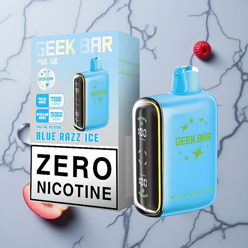 Nul nicotine Geek Bar Pulse 15000 Puffjes Verstelbare Luchtstroom wholesale Netherlands