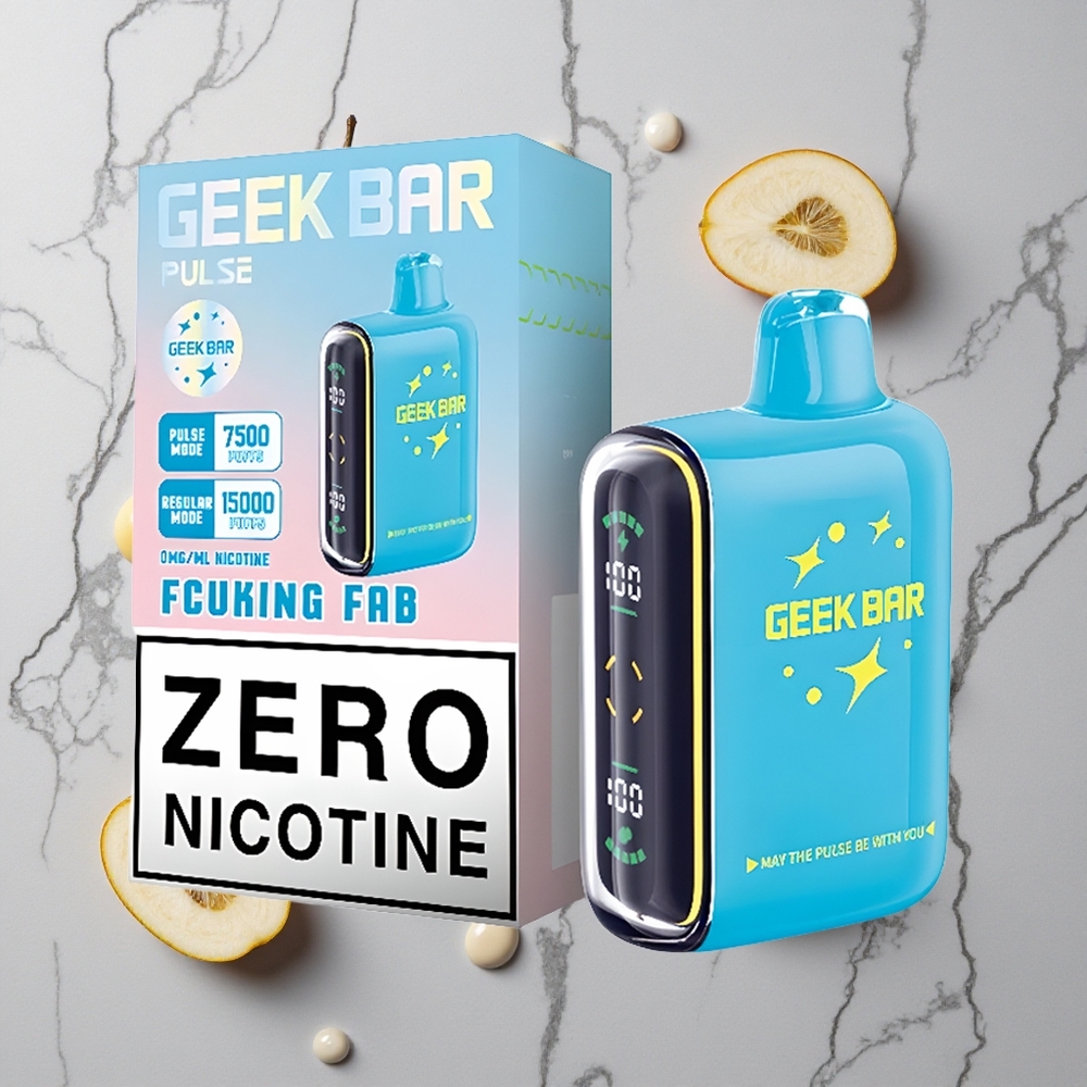Nul nicotine Geek Bar Pulse 15000 Puffjes Verstelbare Luchtstroom wholesale Netherlands