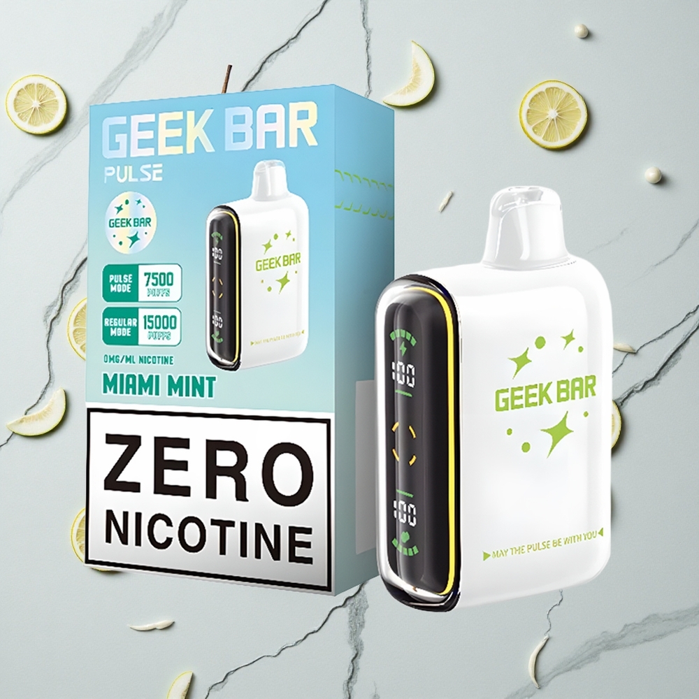 Nul nicotine Geek Bar Pulse 15000 Puffjes Verstelbare Luchtstroom wholesale Netherlands