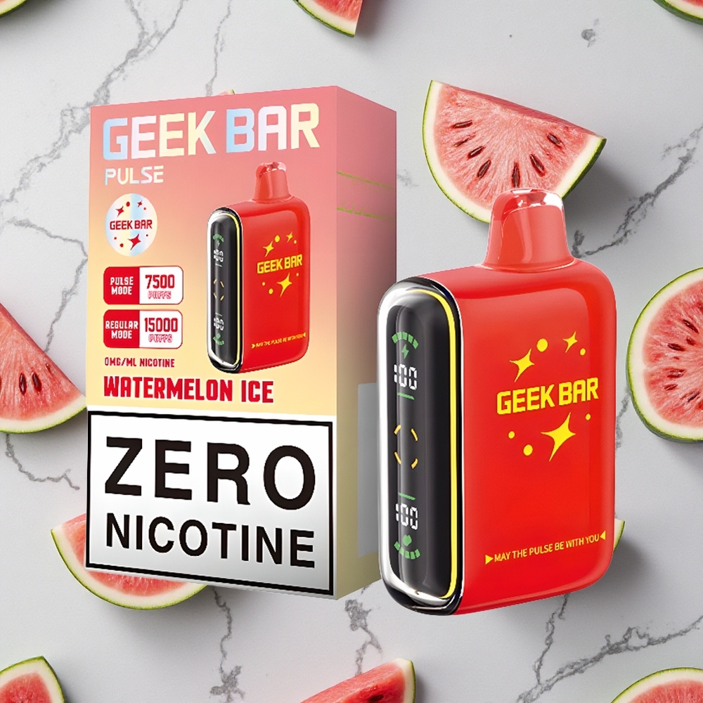 Nul nicotine Geek Bar Pulse 15000 Puffjes Verstelbare Luchtstroom wholesale Netherlands