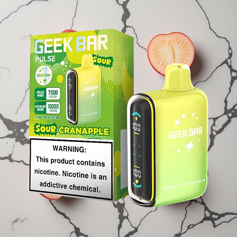 Zure editie Geek Bar Pulse 15000 Puffs Met Instelbare Luchtstroom wholesale Netherlands