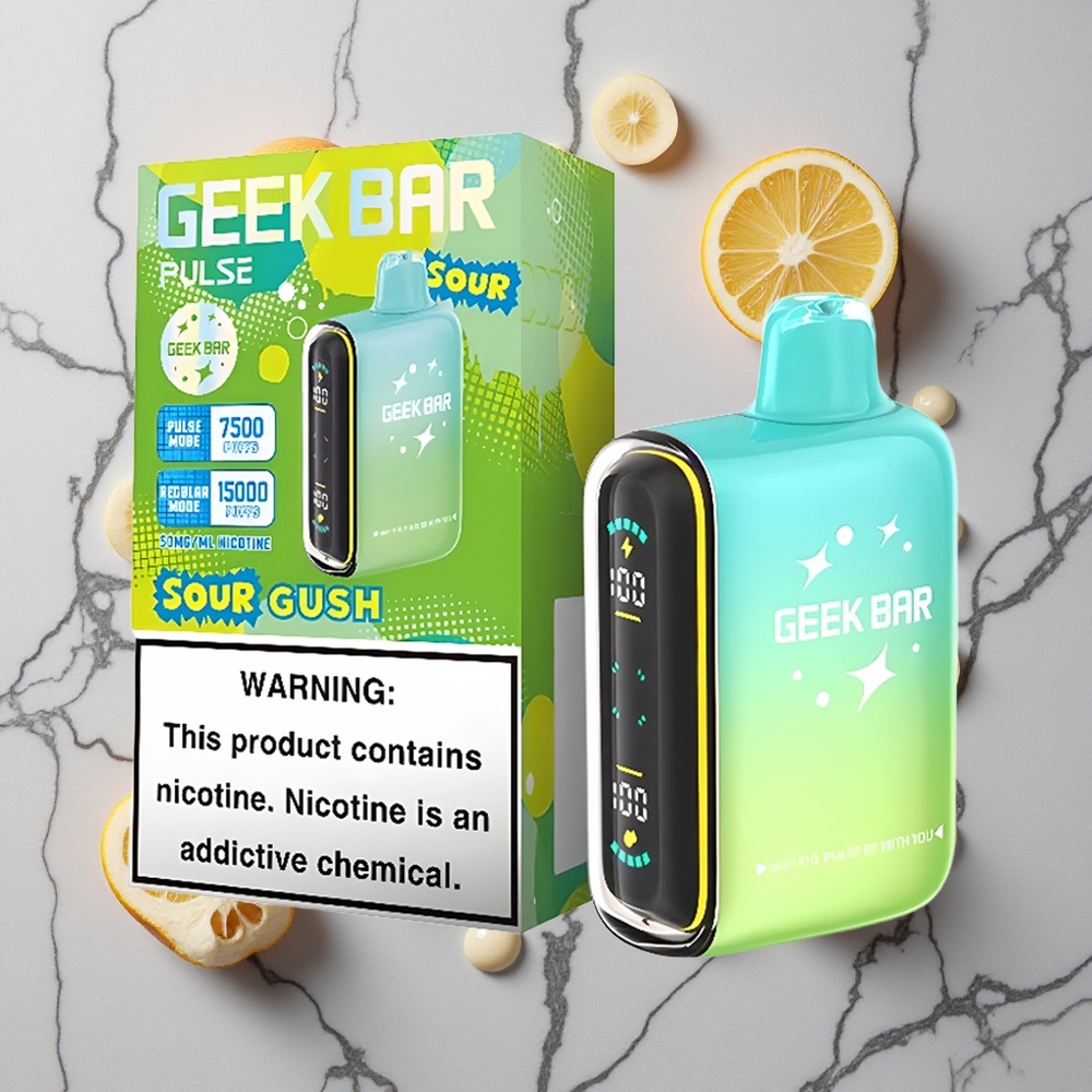 Zure editie Geek Bar Pulse 15000 Puffs Met Instelbare Luchtstroom wholesale Netherlands