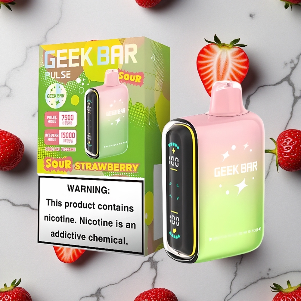 Zure editie Geek Bar Pulse 15000 Puffs Met Instelbare Luchtstroom wholesale Netherlands