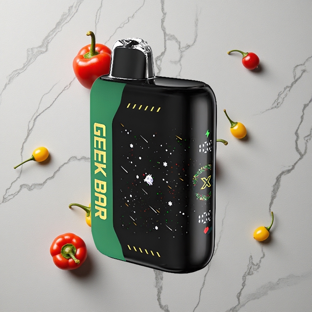 Kersteditie Geek Bar Pulse X 25000 Puffs Wegwerp Vape met 18mL Pre-filled E-Liquid & USB Type-C Oplaadpoort wholesale Netherlands