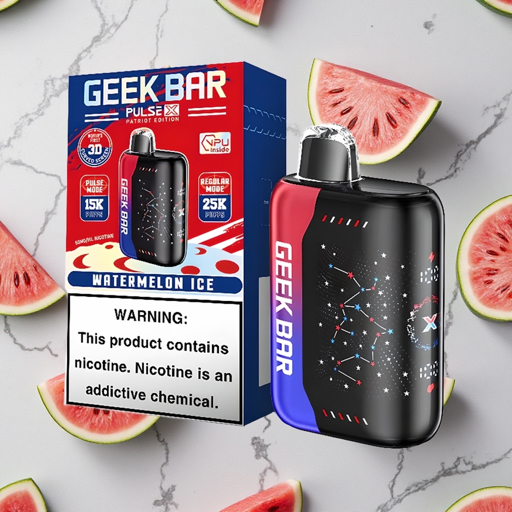 Patriot-editie Geek Bar Pulse X 25000 Puffs Met 18mL Voorgevulde Vloeistof En USB Type-C Oplaadpoort wholesale Netherlands