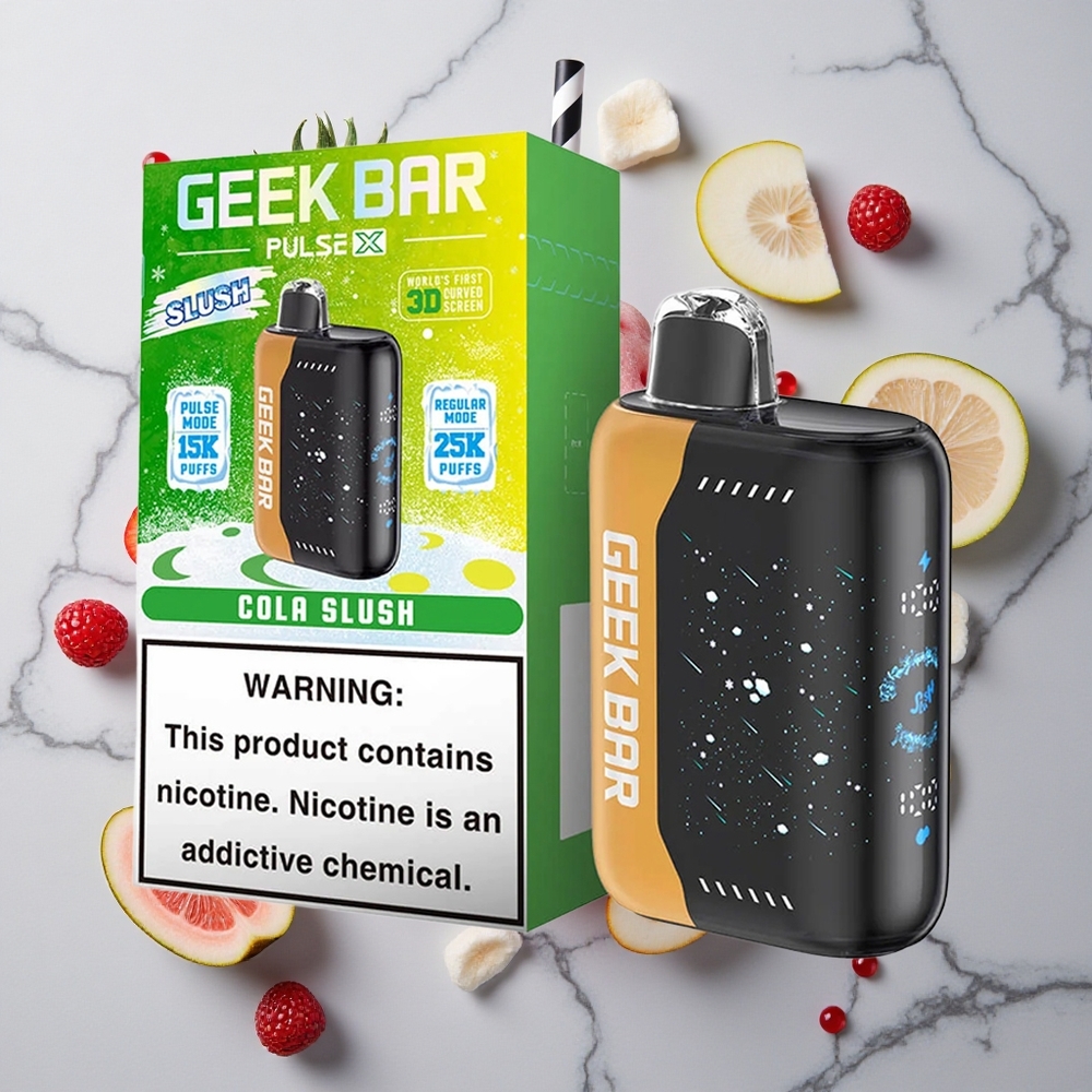 Slush Editie Geek Bar Pulse X 25000 Puffs met 18mL Pre-gevulde E-Liquid & USB Type-C Oplaadpoort wholesale Netherlands