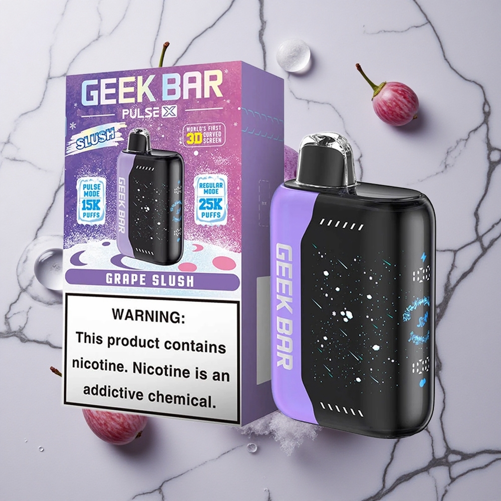 Slush Editie Geek Bar Pulse X 25000 Puffs met 18mL Pre-gevulde E-Liquid & USB Type-C Oplaadpoort wholesale Netherlands