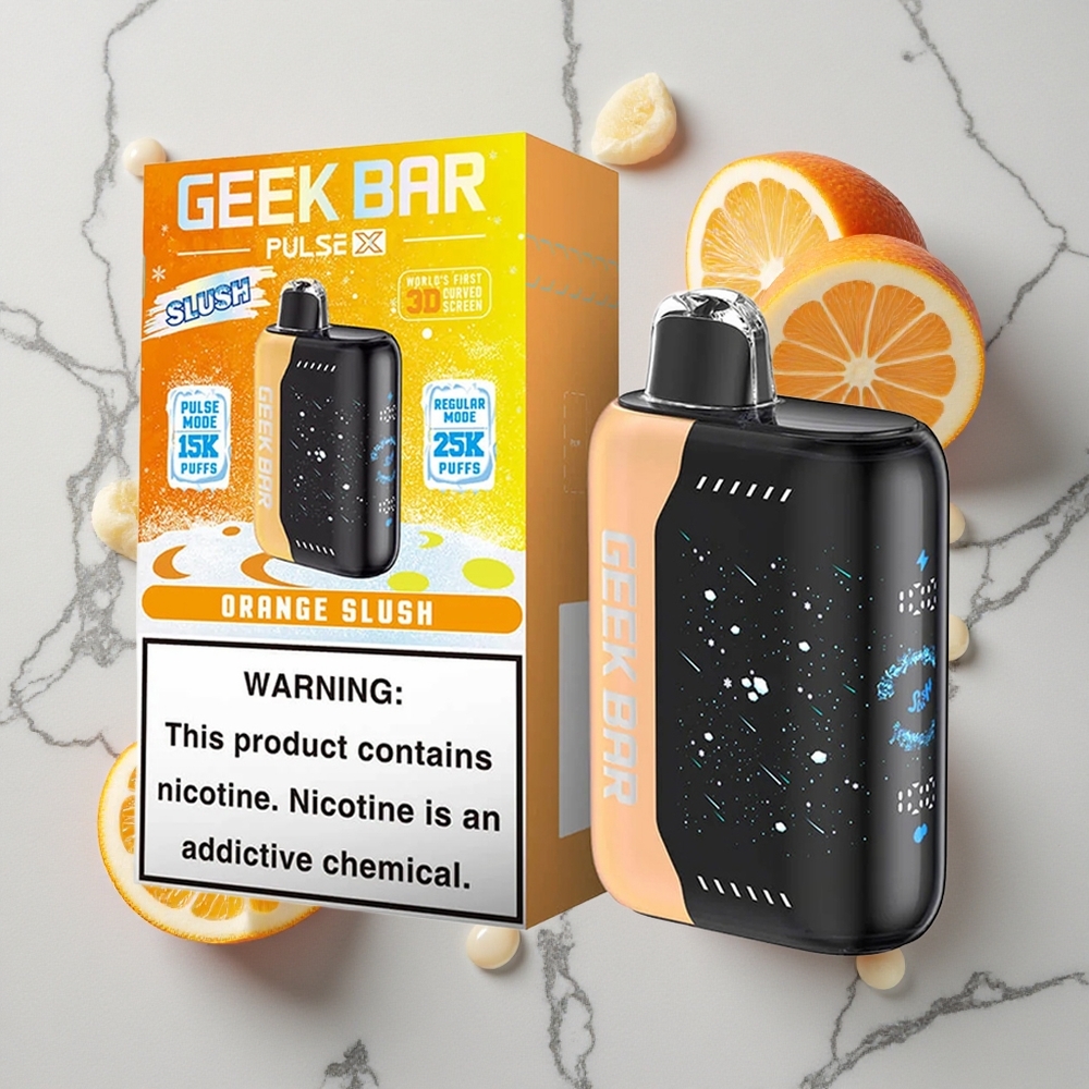 Slush Editie Geek Bar Pulse X 25000 Puffs met 18mL Pre-gevulde E-Liquid & USB Type-C Oplaadpoort wholesale Netherlands