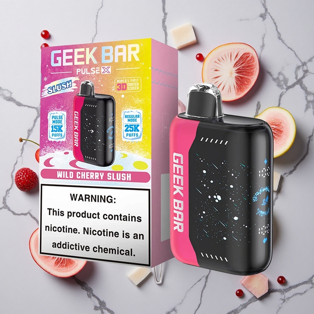 Slush Editie Geek Bar Pulse X 25000 Puffs met 18mL Pre-gevulde E-Liquid & USB Type-C Oplaadpoort wholesale Netherlands